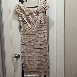 Mother of Bride Dress, gold, size 4